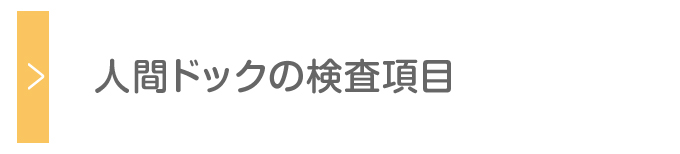 人間ドック検査項目